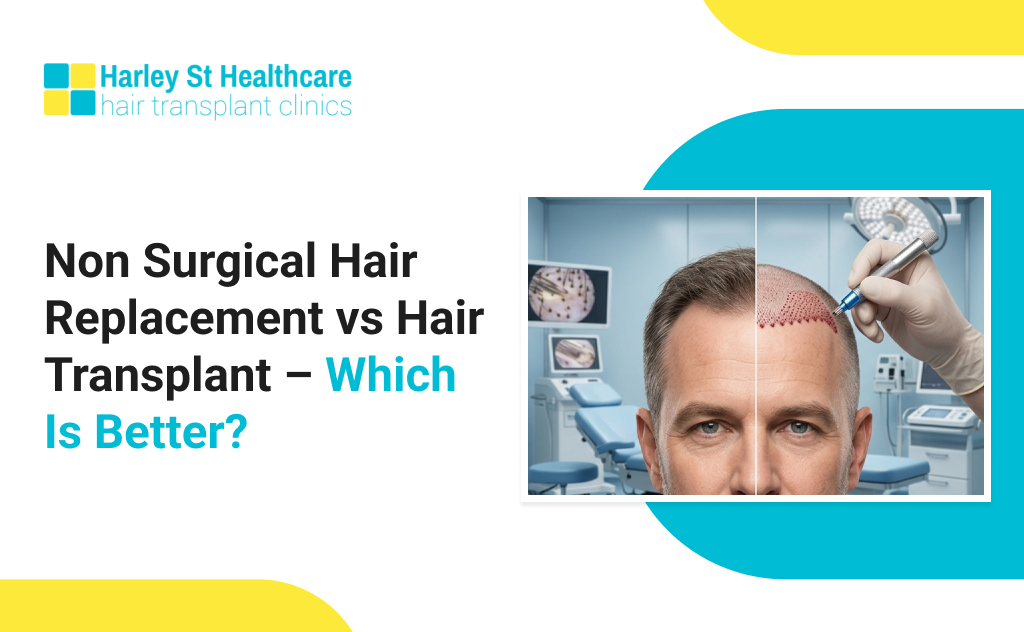 Non Surgical Hair Replacement vs Hair Transplant
