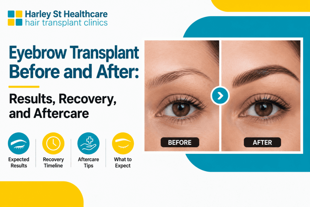 eyebrow transplant before and after