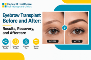 eyebrow transplant before and after